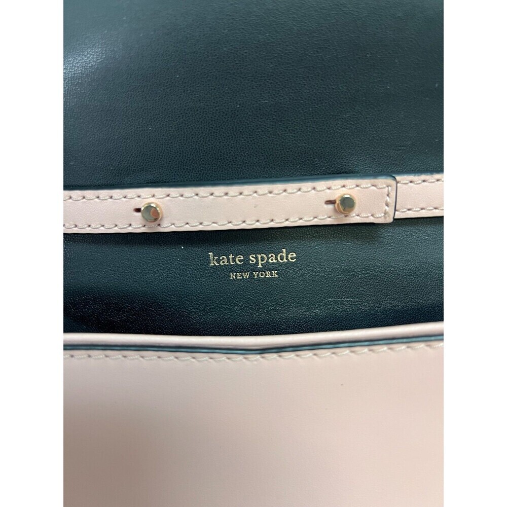 Kate Spade Neve Medium Convertible Flap Shoulder Bag - Rosy Cheeks/black/sparrow - Picture 10 of 11